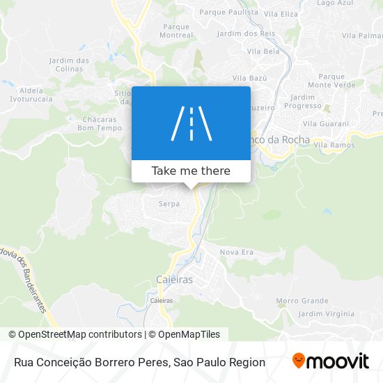 Mapa Rua Conceição Borrero Peres
