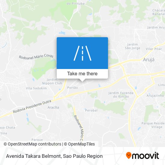 Mapa Avenida Takara Belmont