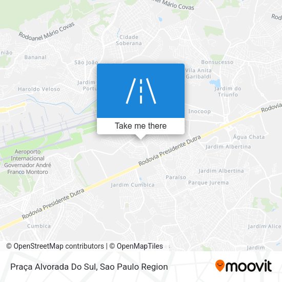 Praça Alvorada Do Sul map