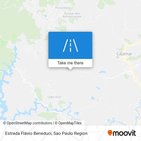 Estrada Flávio Beneduci map