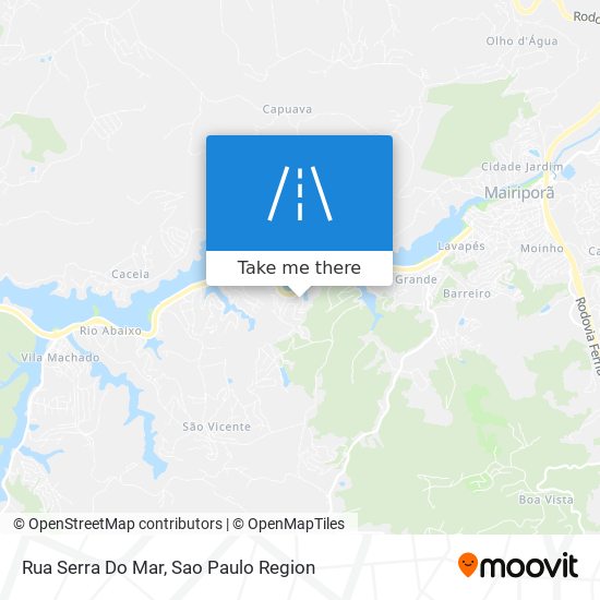 Rua Serra Do Mar map