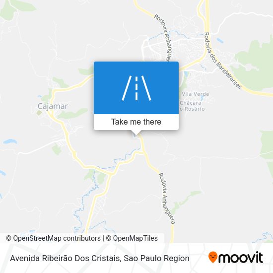 Avenida Ribeirão Dos Cristais map