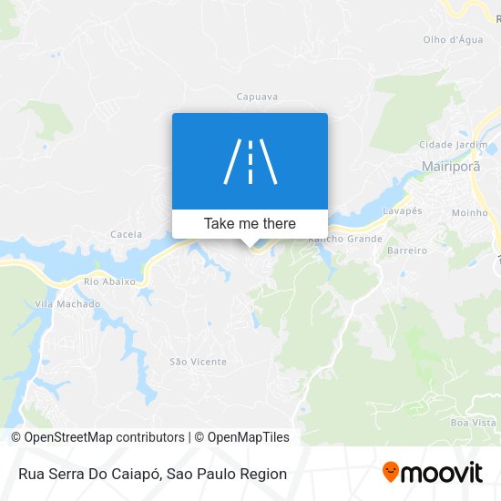 Rua Serra Do Caiapó map