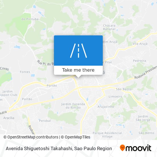 Mapa Avenida Shiguetoshi Takahashi