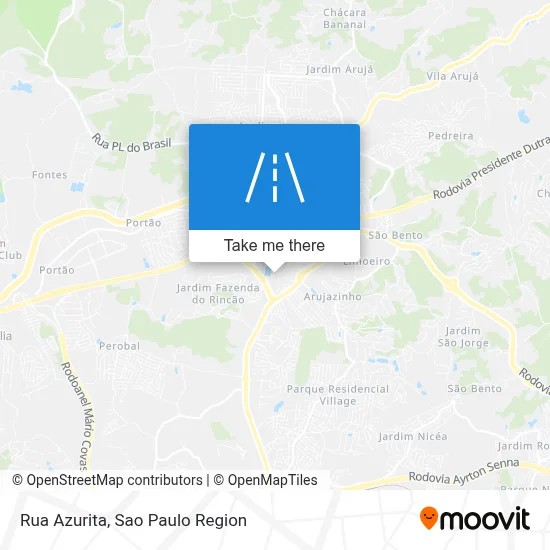 Rua Azurita map