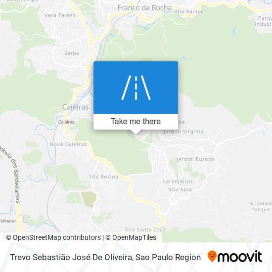 Trevo Sebastião José De Oliveira map