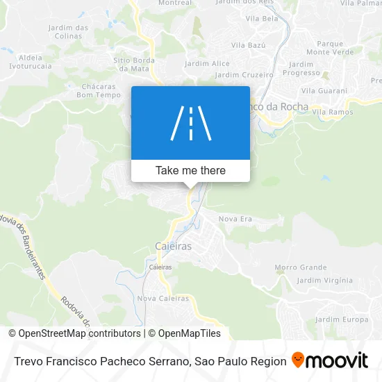 Trevo Francisco Pacheco Serrano map