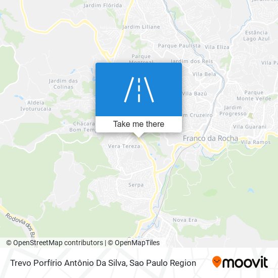 Trevo Porfírio Antônio Da Silva map