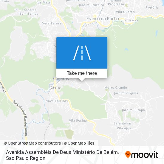 Mapa Avenida Assembléia De Deus Ministério De Belém