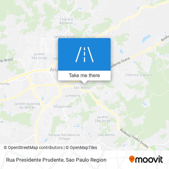 Rua Presidente Prudente map