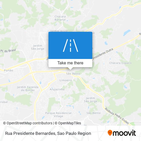 Rua Presidente Bernardes map