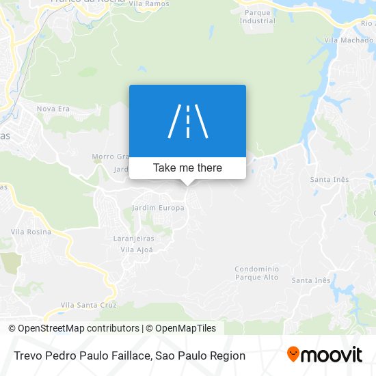 Trevo Pedro Paulo Faillace map