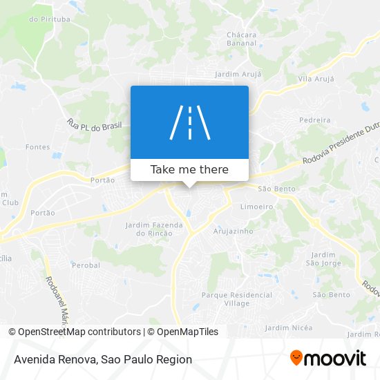 Mapa Avenida Renova