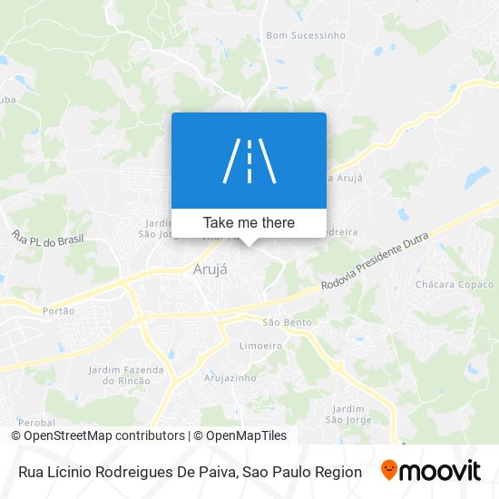 Rua Lícinio Rodreigues De Paiva map