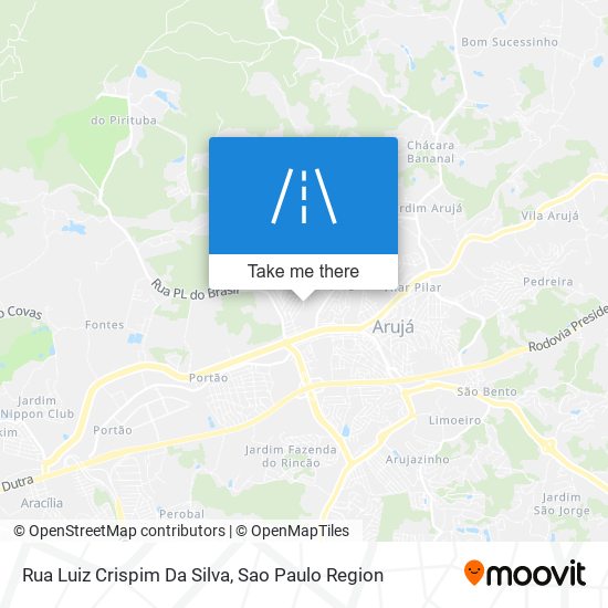 Mapa Rua Luiz Crispim Da Silva