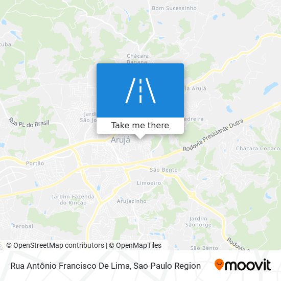 Mapa Rua Antônio Francisco De Lima