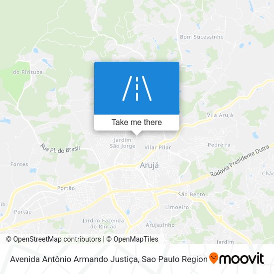 Avenida Antônio Armando Justiça map