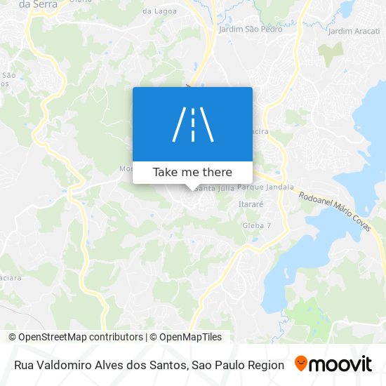 Rua Valdomiro Alves dos Santos map