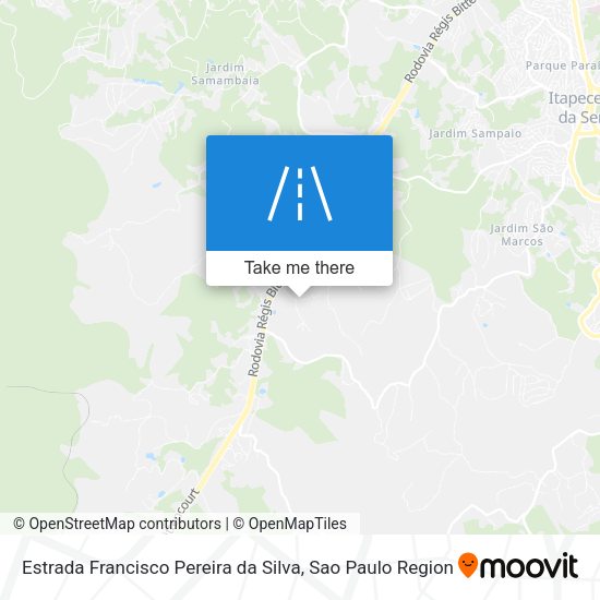 Estrada Francisco Pereira da Silva map