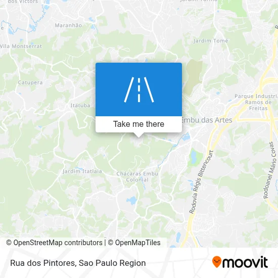 Rua dos Pintores map