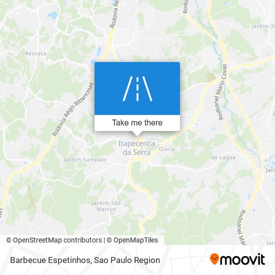 Barbecue Espetinhos map