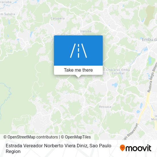 Estrada Vereador Norberto Viera Diniz map