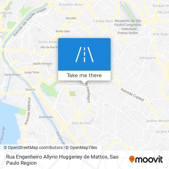 Mapa Rua Engenheiro Allyrio Huggeney de Mattos