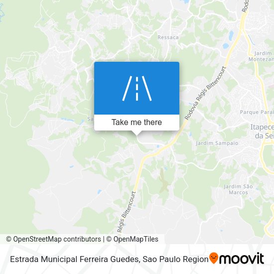Estrada Municipal Ferreira Guedes map