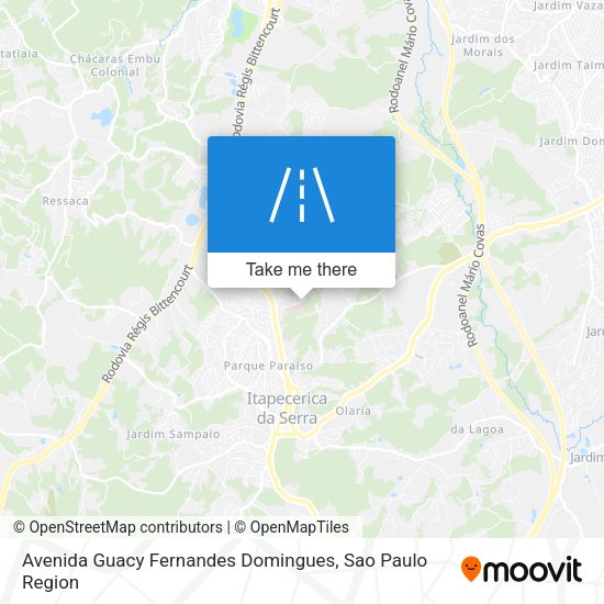 Avenida Guacy Fernandes Domingues map