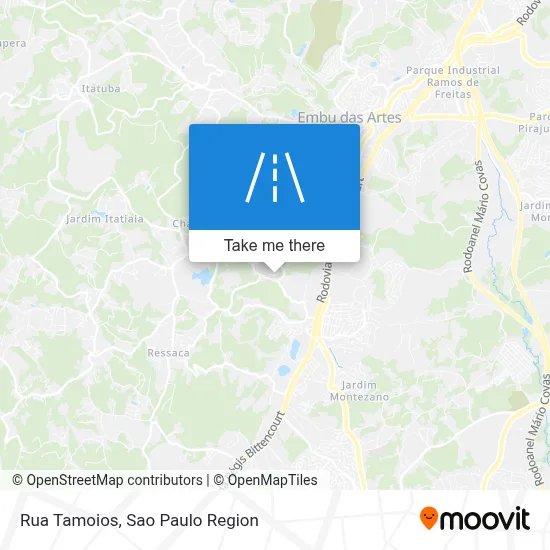 Rua Tamoios map