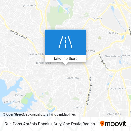 Rua Dona Antônia Daneluz Cury map