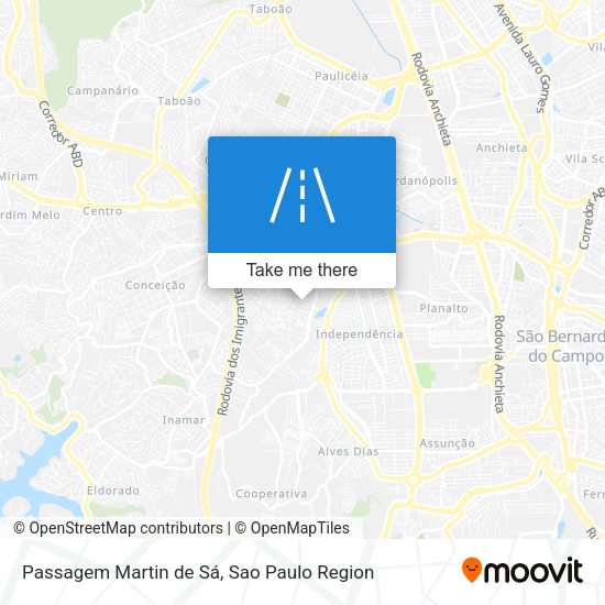Passagem Martin de Sá map