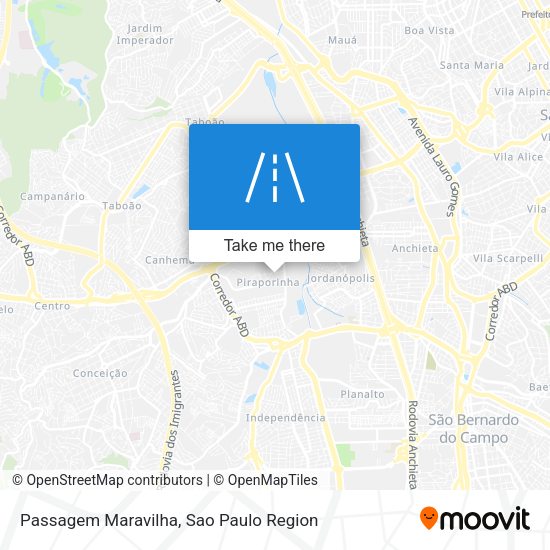 Passagem Maravilha map