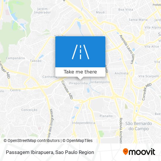 Mapa Passagem Ibirapuera