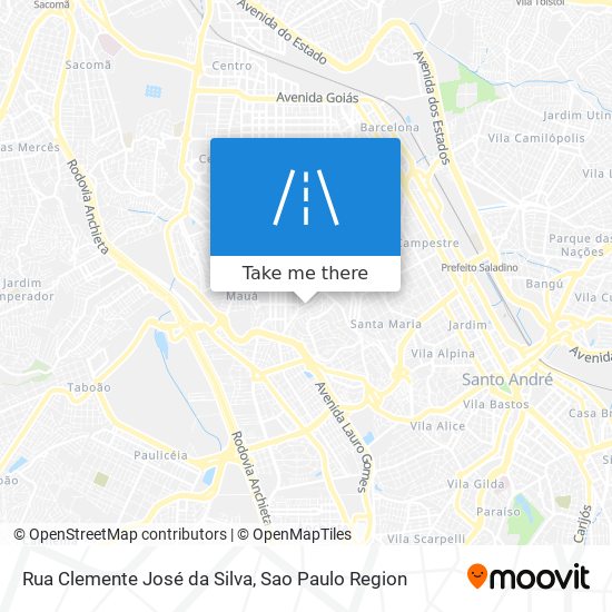 Mapa Rua Clemente José da Silva