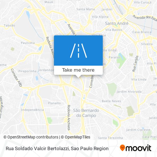 Rua Soldado Valcir Bertolazzi map