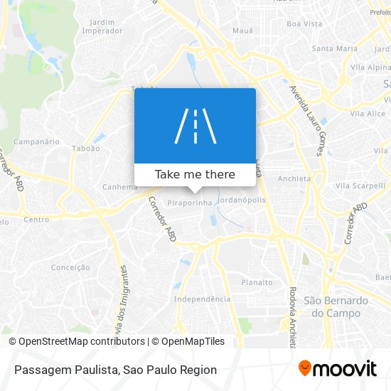 Passagem Paulista map