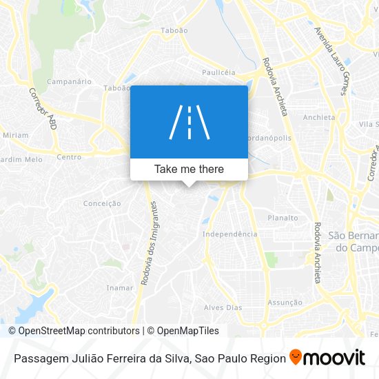 Passagem Julião Ferreira da Silva map