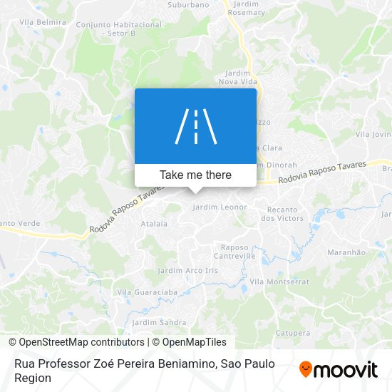 Rua Professor Zoé Pereira Beniamino map