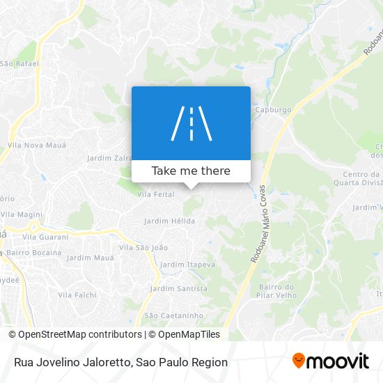 Mapa Rua Jovelino Jaloretto