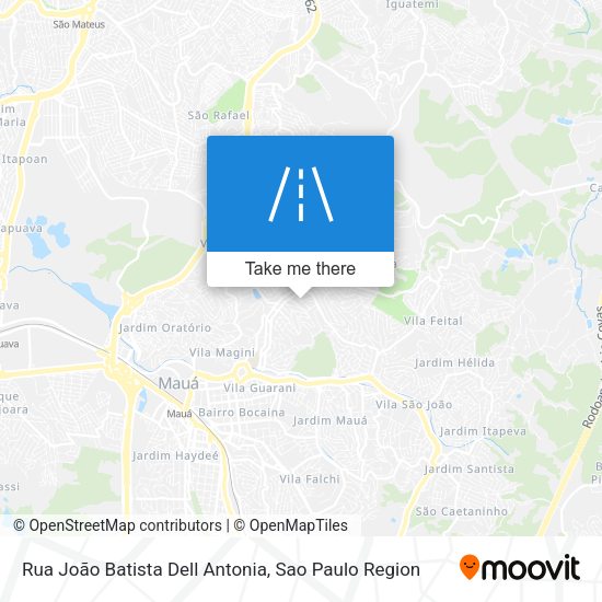 Rua João Batista Dell Antonia map