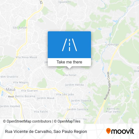 Rua Vicente de Carvalho map