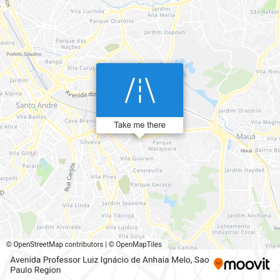Avenida Professor Luiz Ignácio de Anhaia Melo map