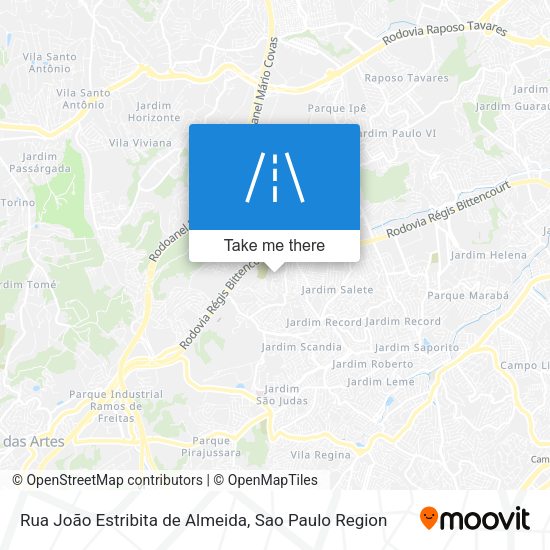 Rua João Estribita de Almeida map