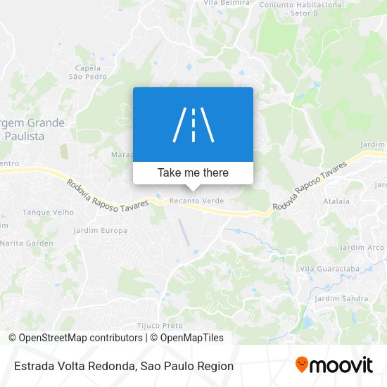 Estrada Volta Redonda map