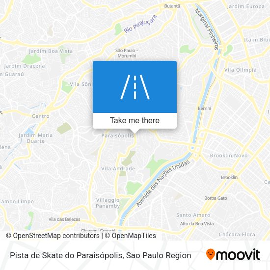 Pista de Skate do Paraisópolis map