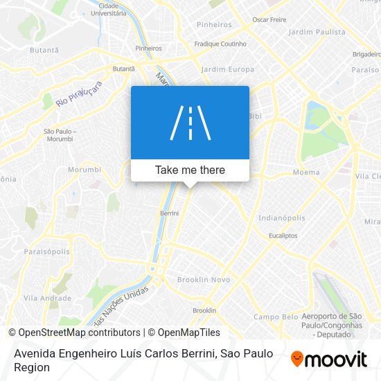 Avenida Engenheiro Luís Carlos Berrini map