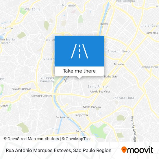 Mapa Rua Antônio Marques Esteves