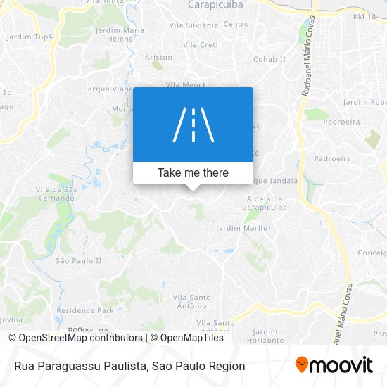 Rua Paraguassu Paulista map