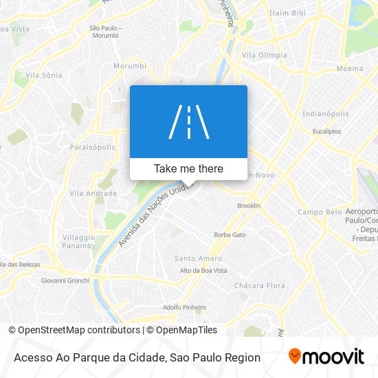 Acesso Ao Parque da Cidade map